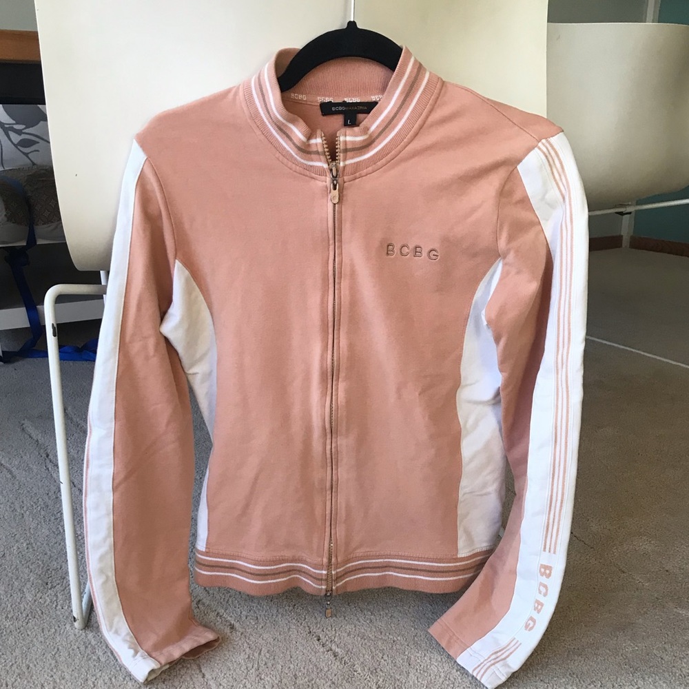 BCBG sporty zip-up sweat jacket